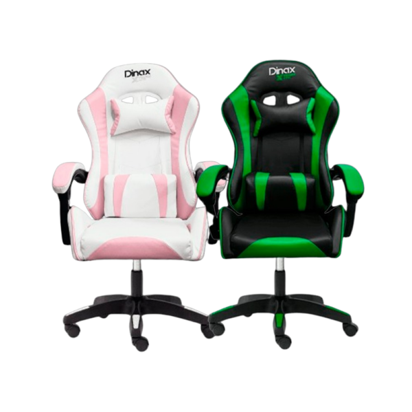 Silla Gamer Dinax Ergonomica Rosa o Verde