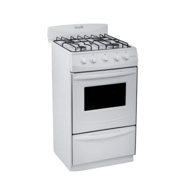 Cocina Escorial Candor 4 Hornallas Blanca a Gas