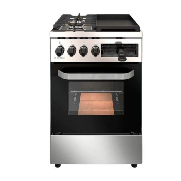 Cocina Industrial Saho Jitaku 55cm 4 Hornallas Inox