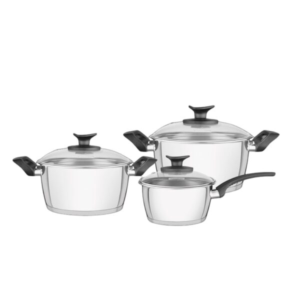 Set de Ollas Tramontina 4 Piezas Acero Inox