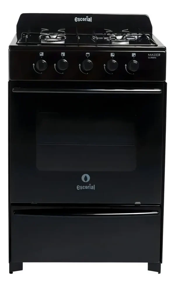 Cocina Escorial Master Multigas 56cm Negra
