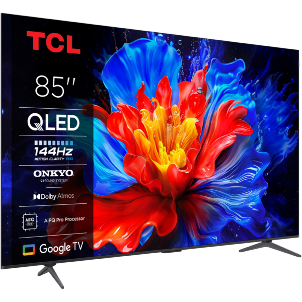 Smart TV TCL 85″ QLED 4K 85P8K Google TV 144Hz